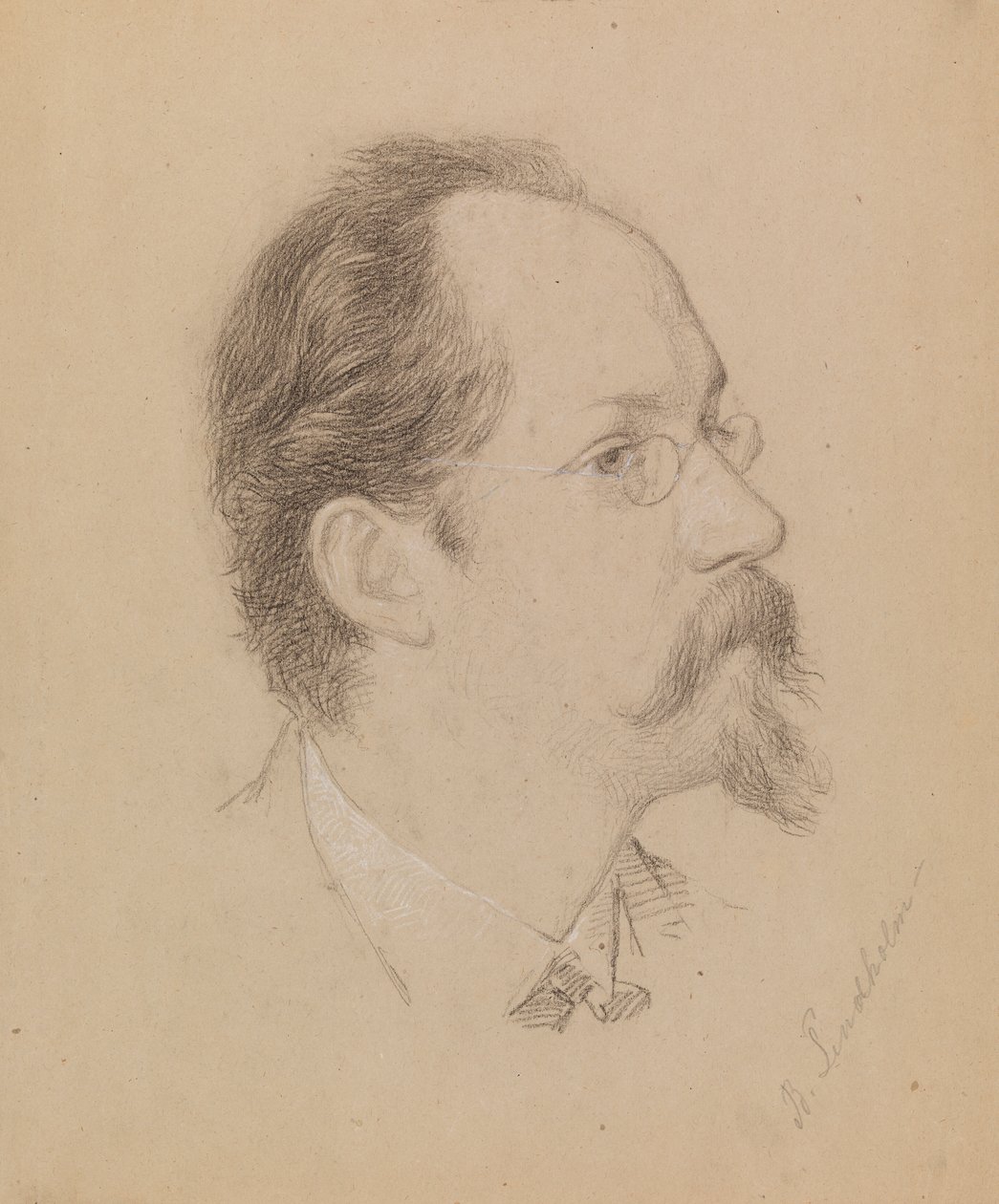 Umělec Berndt Lindholm od Severin Falkman