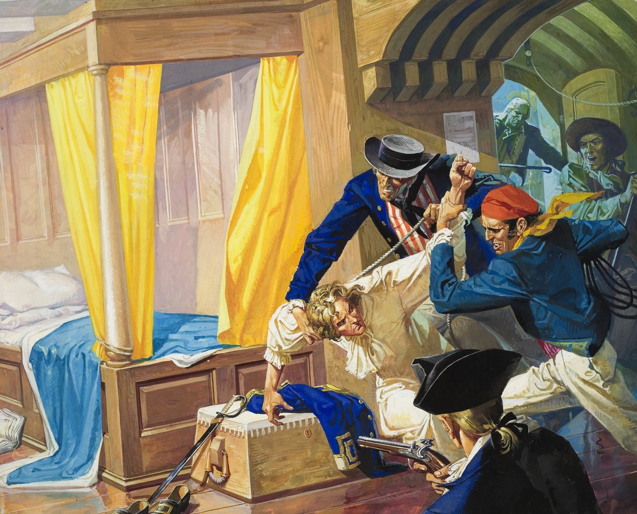 Kapitán William Bligh (1754-1817) (kvaš na papíře) od Severino Baraldi