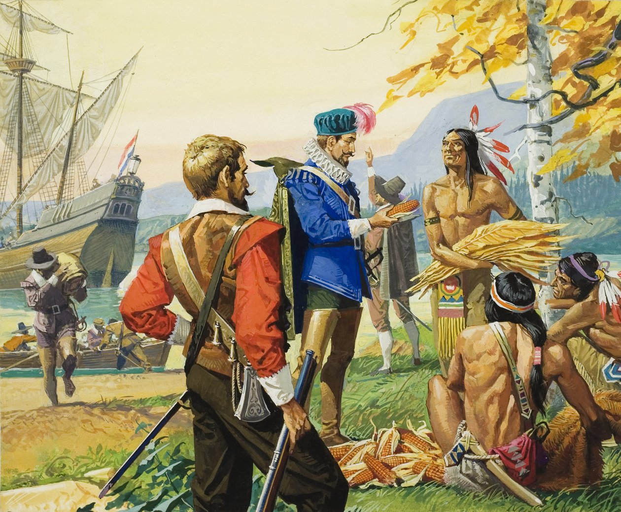 Henry Hudson (1570-1611) (kvaš na papíře) od Severino Baraldi