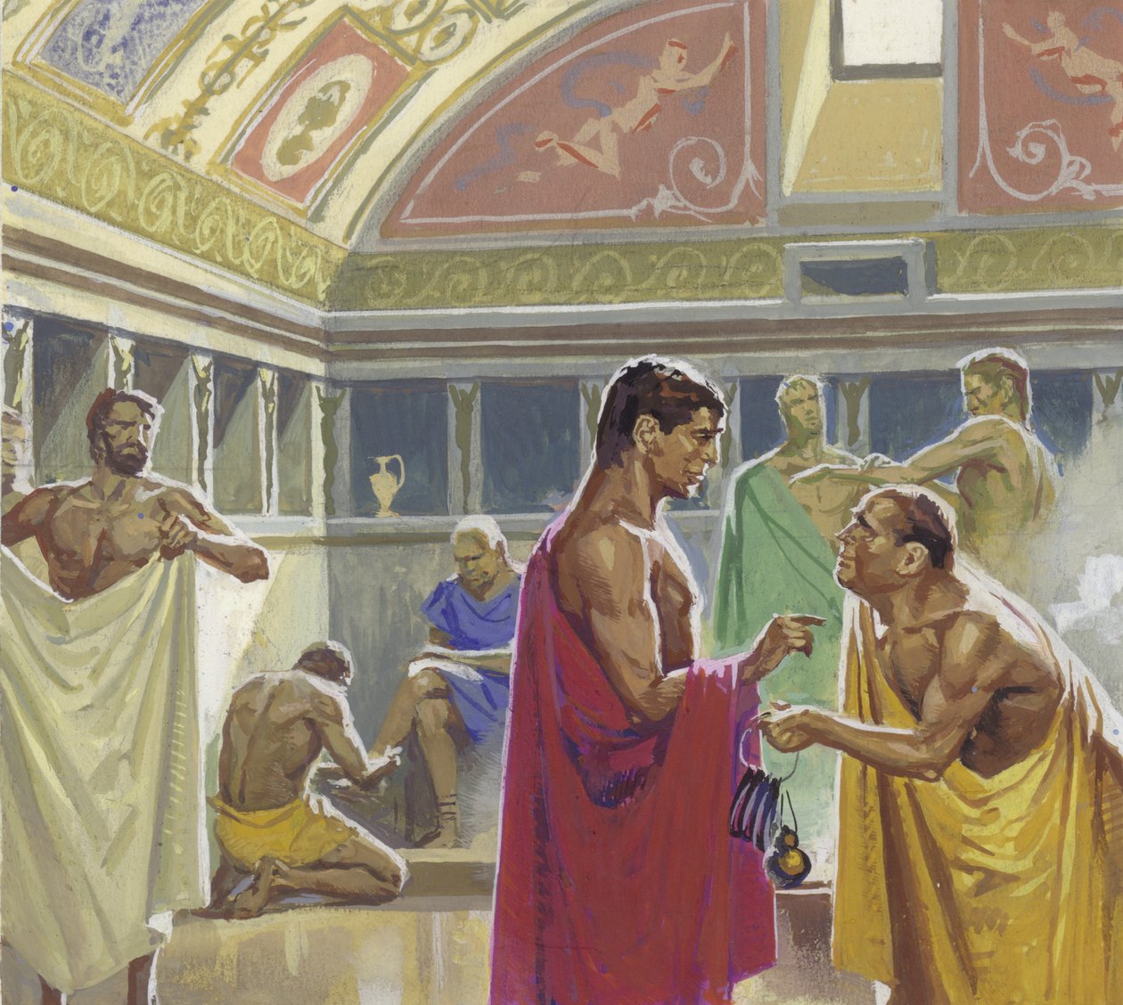 Veřejné lázně ve starém Římě od Severino Baraldi