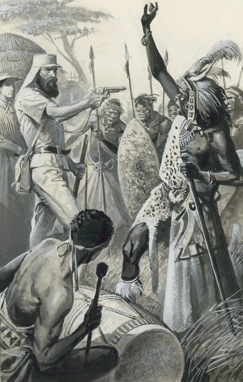 Samuel Baker (kvaš na papíře) od Severino Baraldi