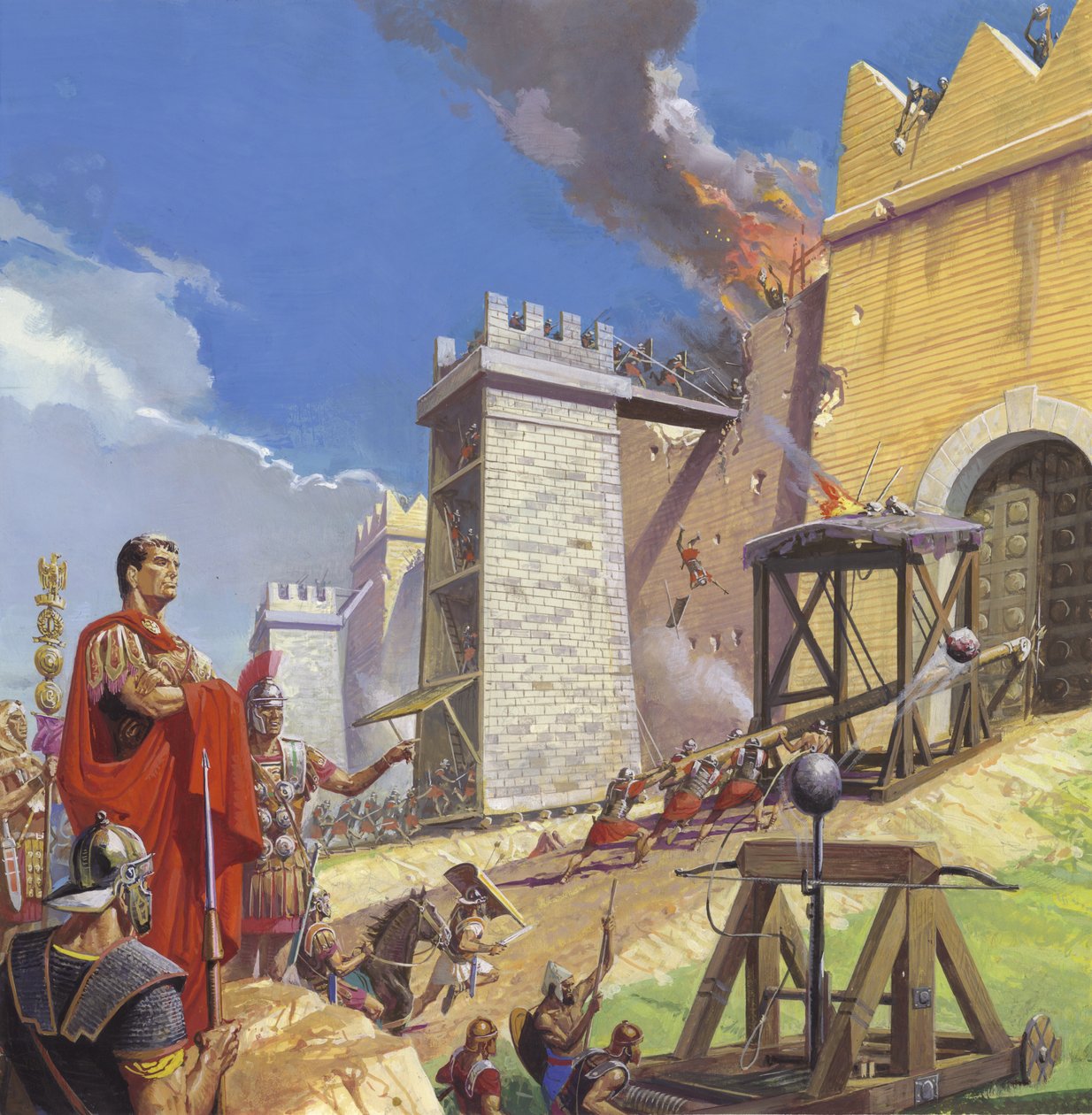 Scipio Aemilianus vede útok na Kartágo od Severino Baraldi