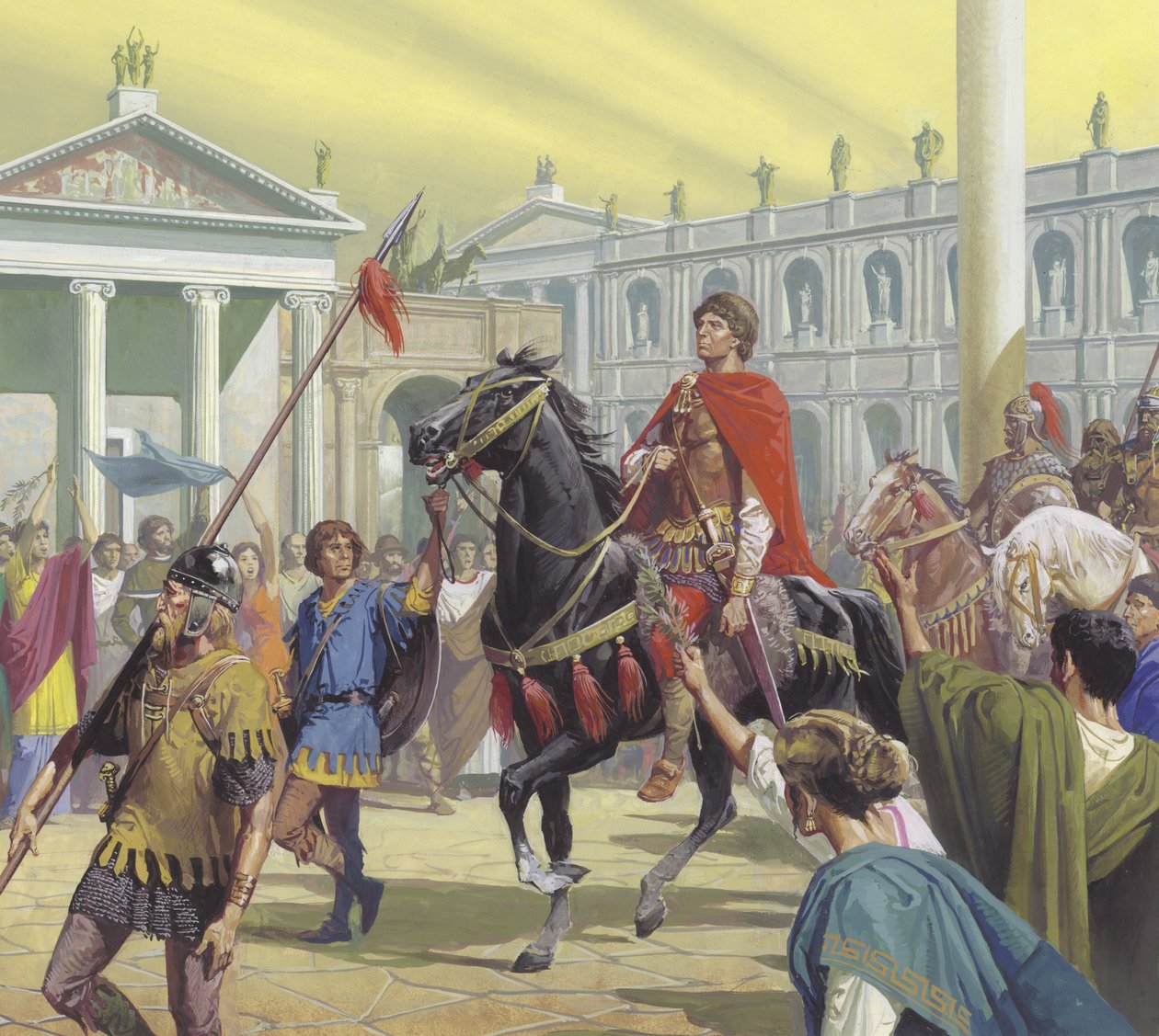 Theodorich vstupuje do Říma v roce 500 n. l. od Severino Baraldi
