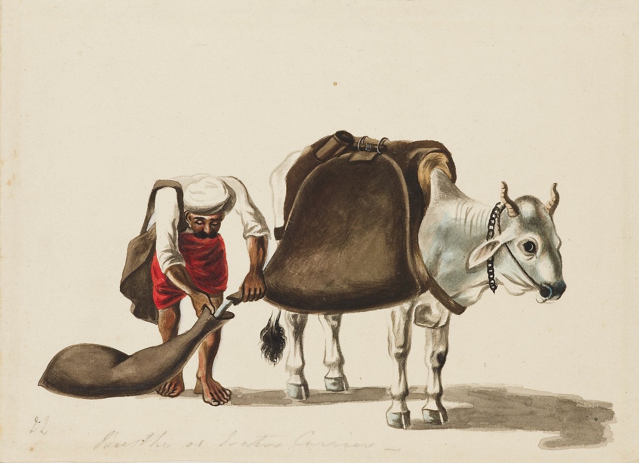 Nosič vody, c1810 od Sewak Ram