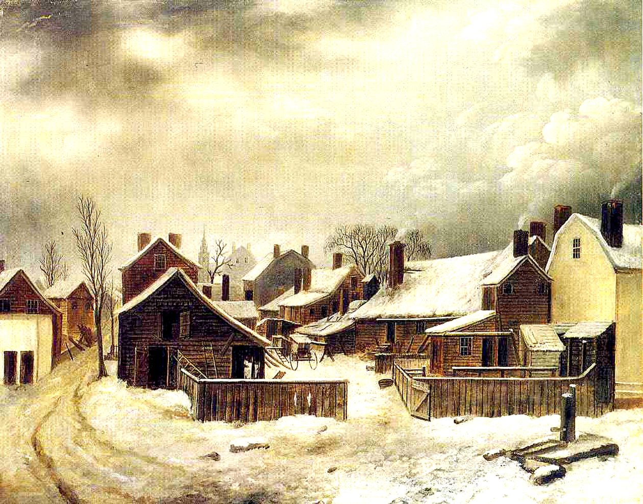 Brooklyn v zimě od Seymour Joseph Guy