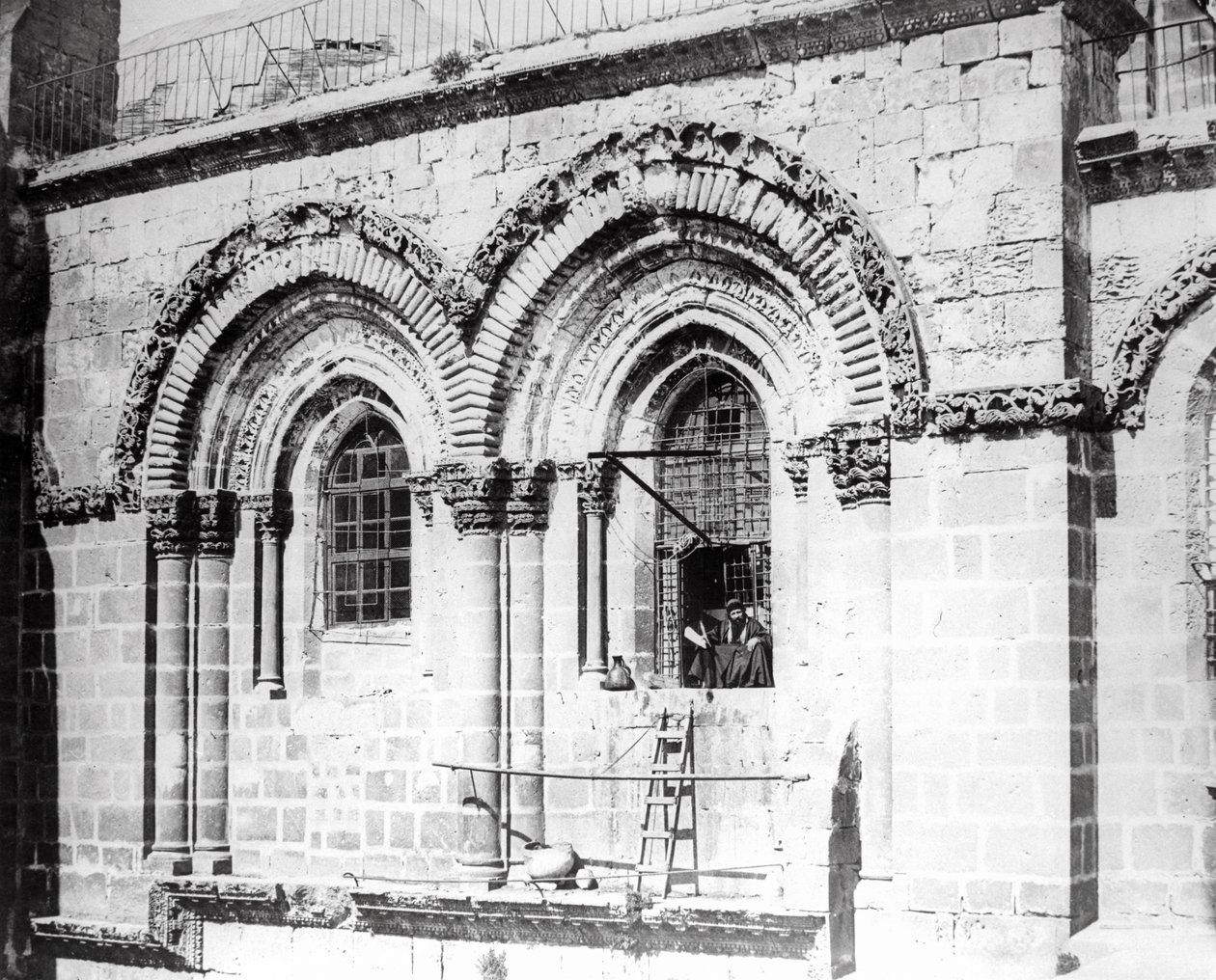 Okno v jižní stěně kostela Božího hrobu, 1865 od Sgt. James M. McDonald
