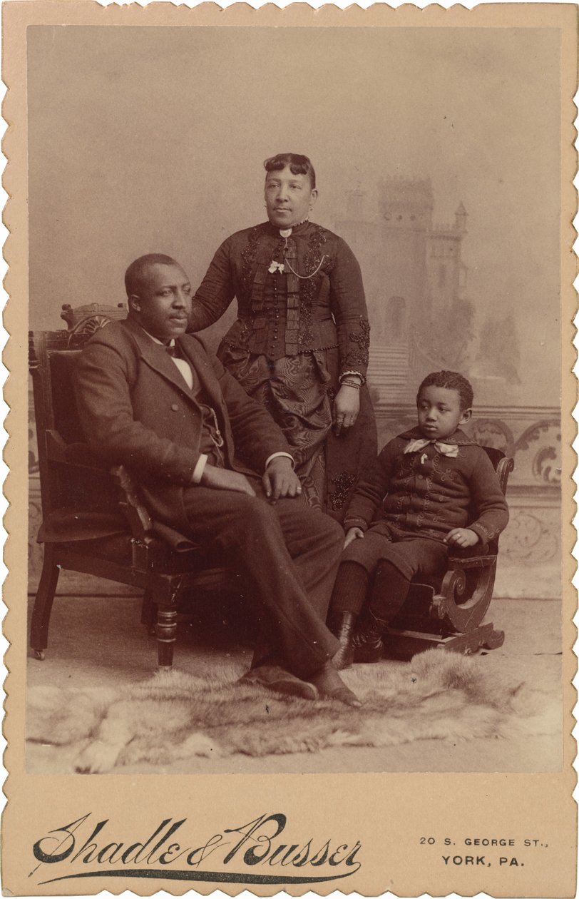 Portrét rodiny, cca. 1895 (foto) od Shadle & Busser