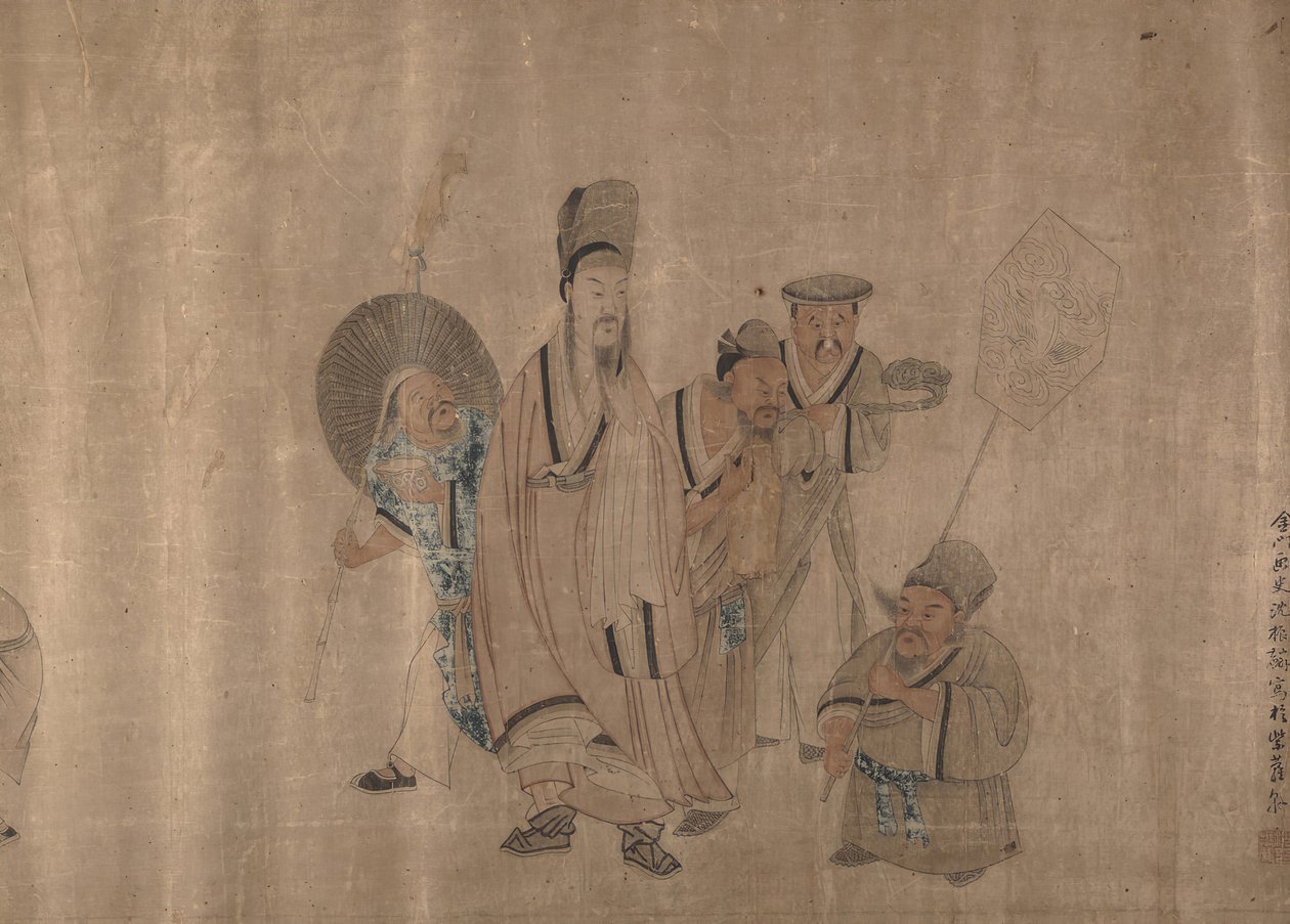 Figurální malba, polovina 19. století. od Shen Zhenlin