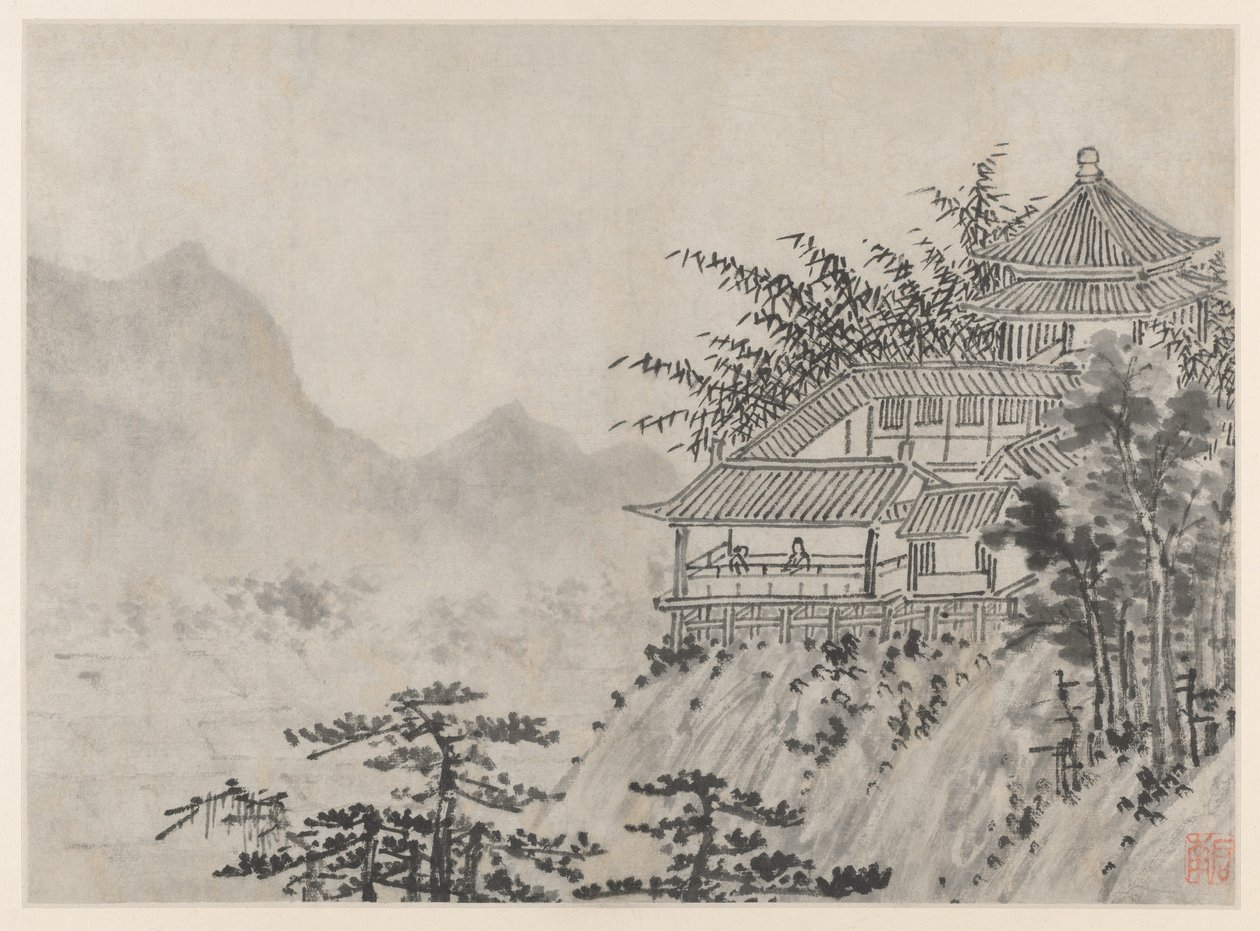 Dvanáct pohledů na Tiger Hill, Suzhou: Tisíc akrů mraků od Shen Zhou