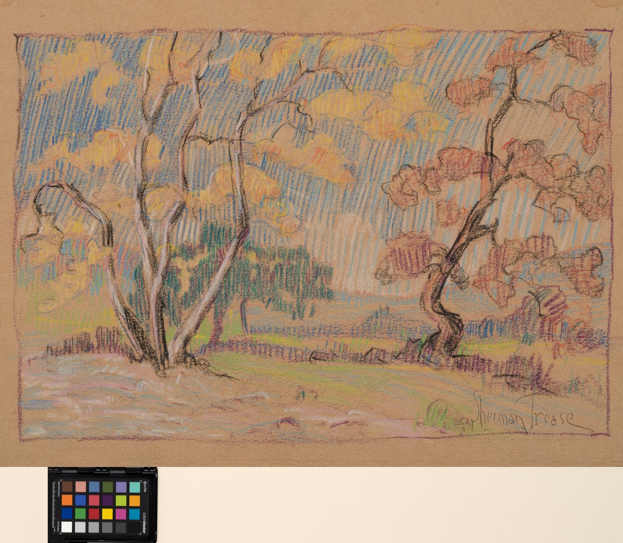Impressions, cca 1931 (pastel na papíře) od Sherman Trease