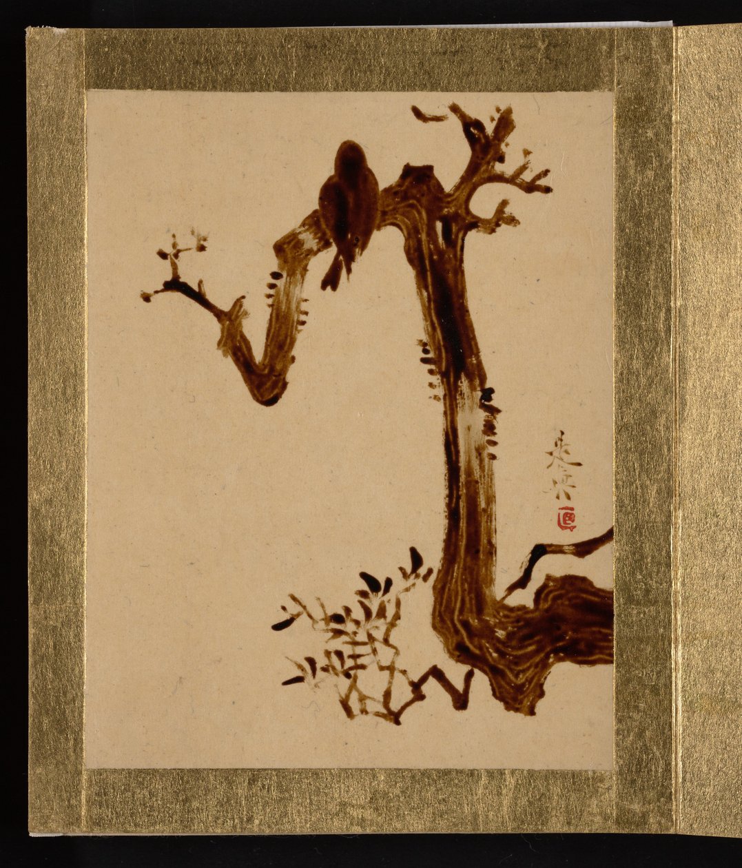 Krähe auf Baum od Shibata Zeshin