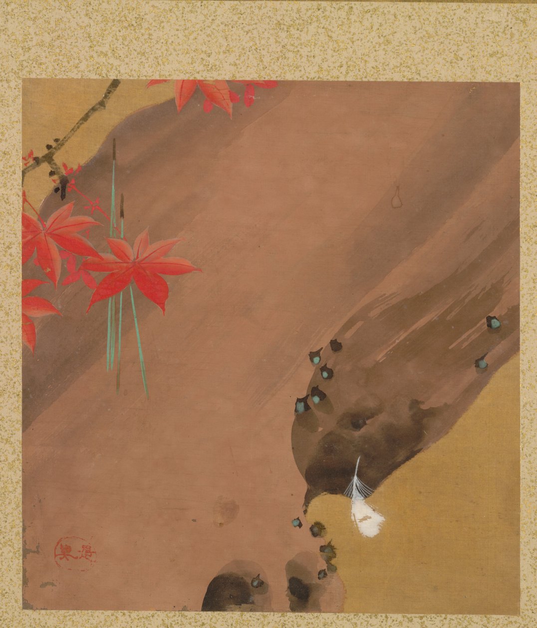 List z alba sezónních témat: Moths, 1847. od Shibata Zeshin