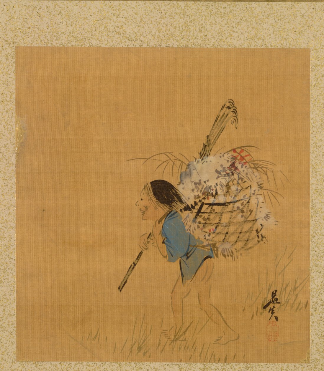 List z alba sezónních témat: Čajová sklenice a šálky, 1847. od Shibata Zeshin