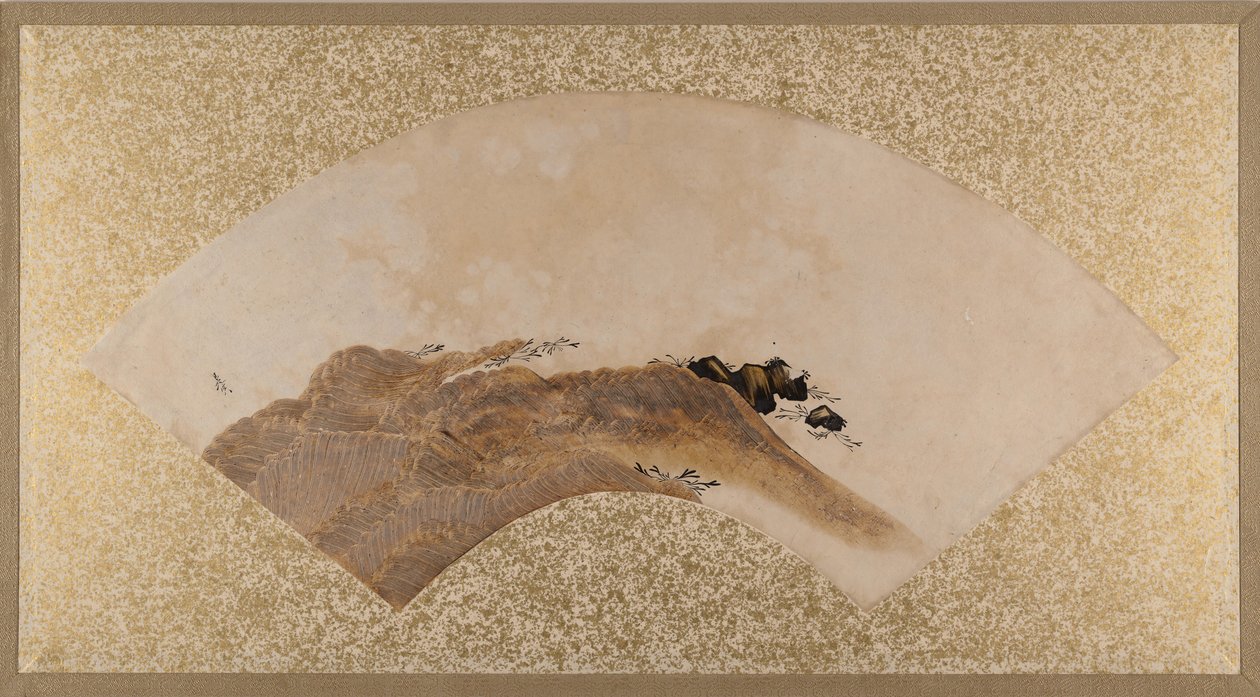 Vlny a skály, konec 19. století. od Shibata Zeshin