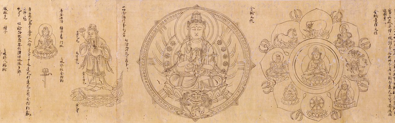 Buddhistická božstva ve dvou svazcích od Shinkaku