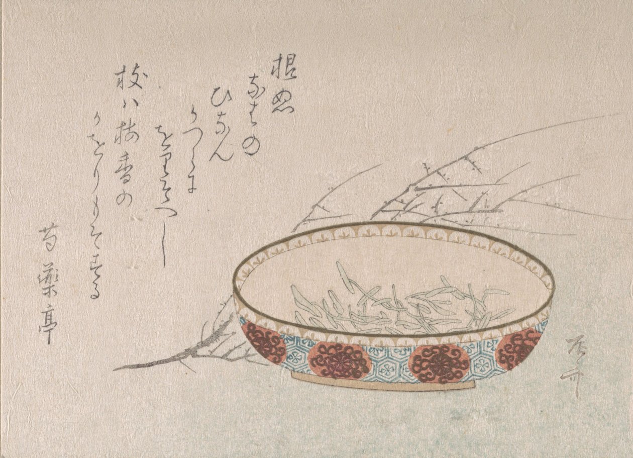 Pobočka Plum Blossoms and Bowl, 19. stol., 19. stol. od Shinsai