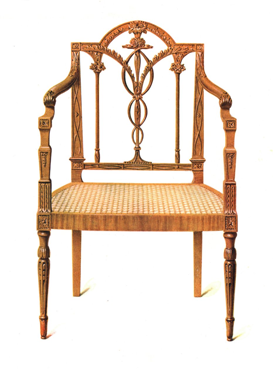 Židle Satinwood, 1908 od Shirley Charles Llewellyn Slocombe