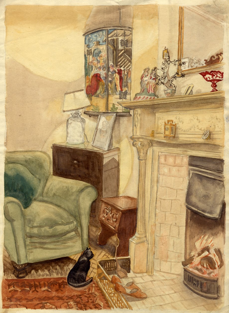 Scéna u ohně, c1950. od Shirley Markham
