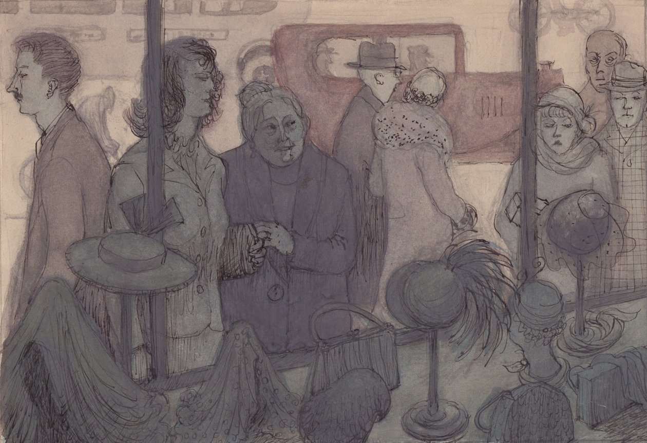 Výloha obchodu s klobouky, c1952. od Shirley Markham