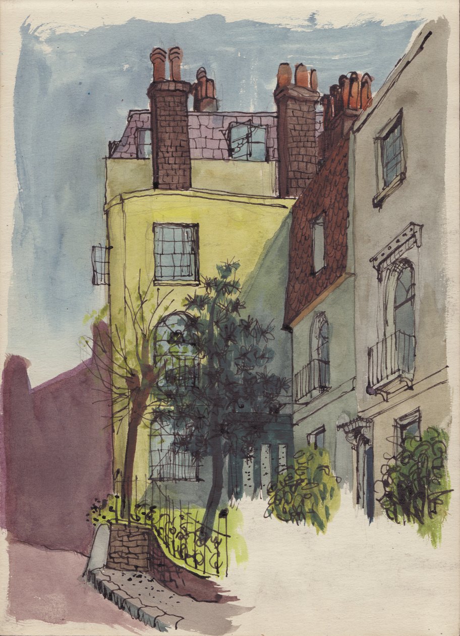 Domy v Hampstead, c1950. od Shirley Markham