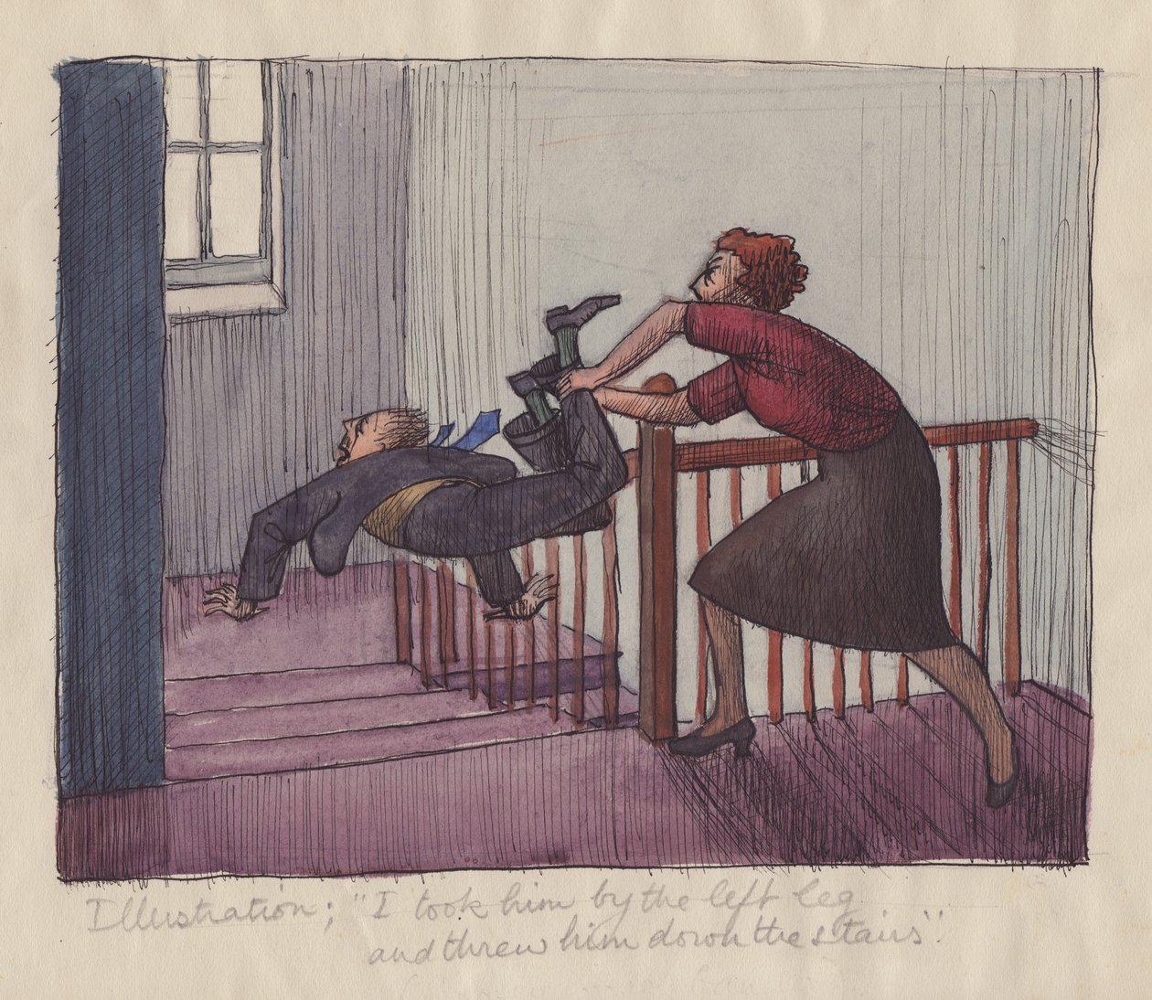 „Vzal jsem ho za levou nohu a shodil ze schodů“, 1952. od Shirley Markham