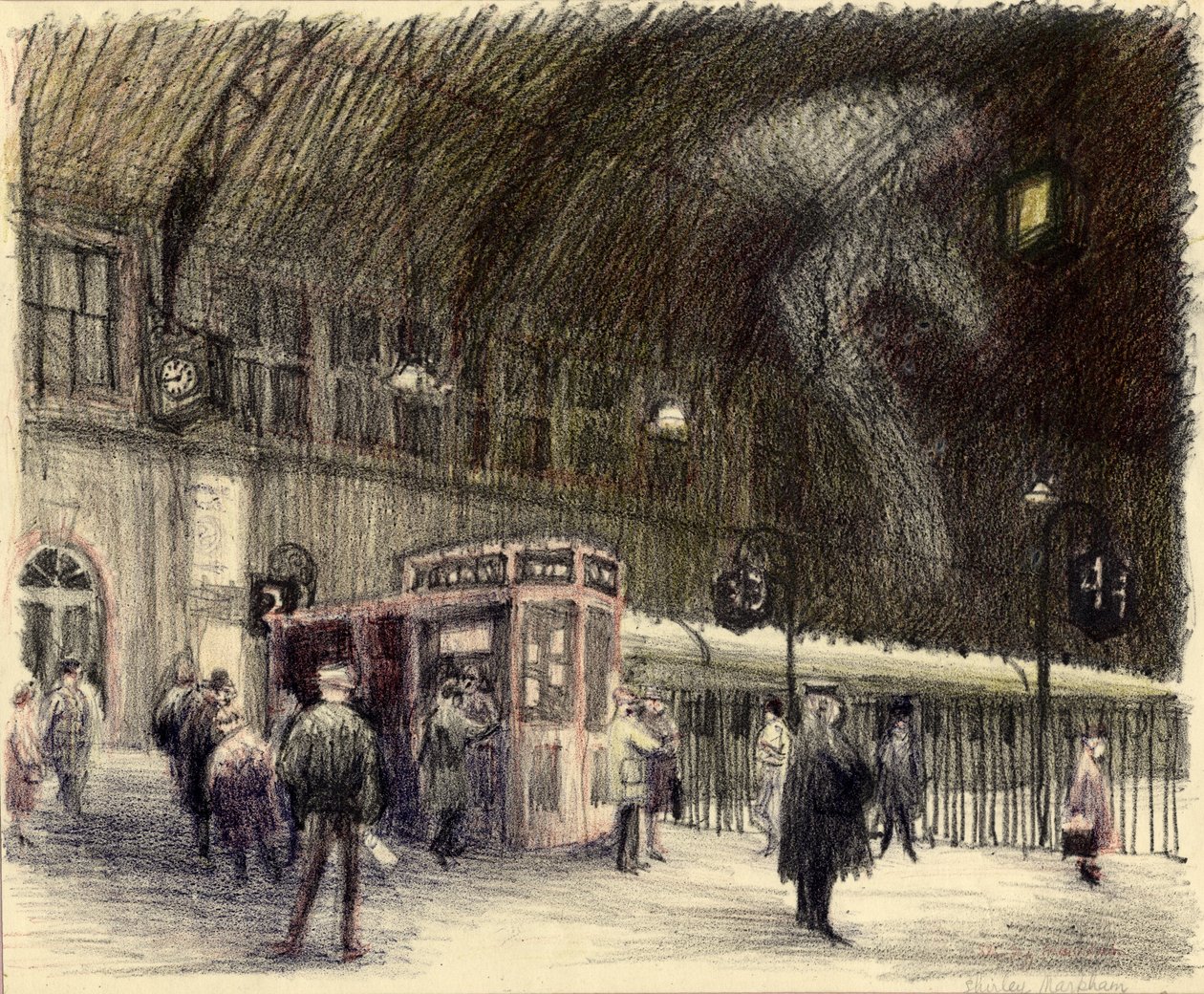Nádraží, 1951. od Shirley Markham
