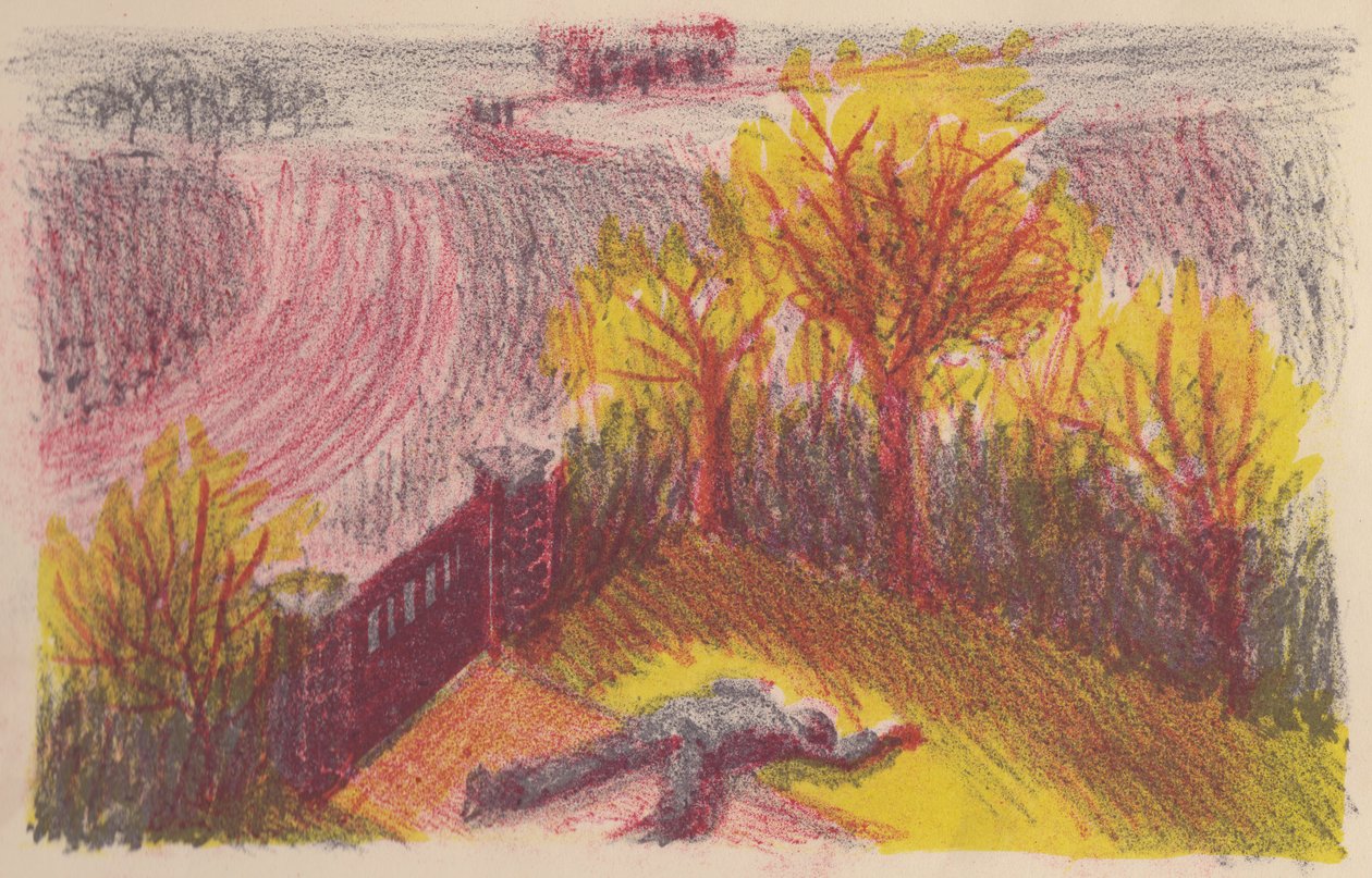 Scéna z The Invisible Man: Body in a garden, 1953. od Shirley Markham