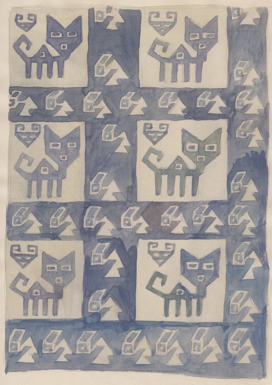 Jihoamerický textilní design, 1951. od Shirley Markham