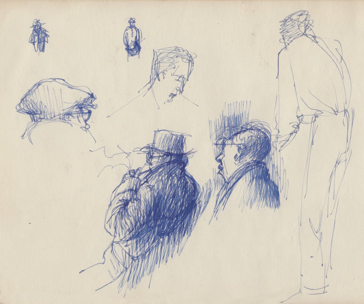 Studie, muži v kloboucích, c1950. od Shirley Markham