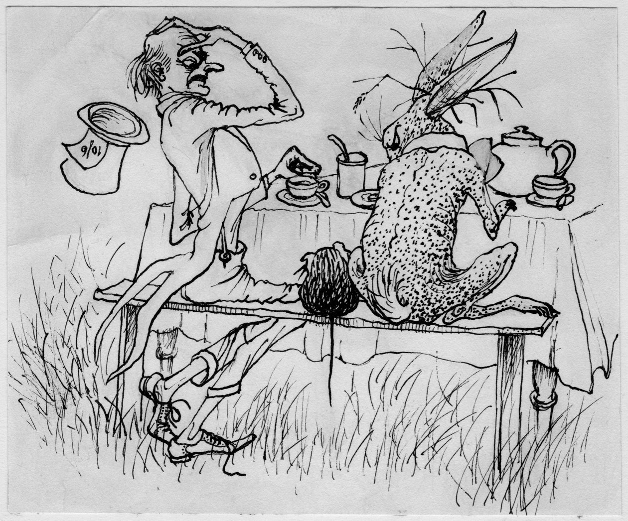 Šílený kloboučník a zajíc, 1953. od Shirley Markham