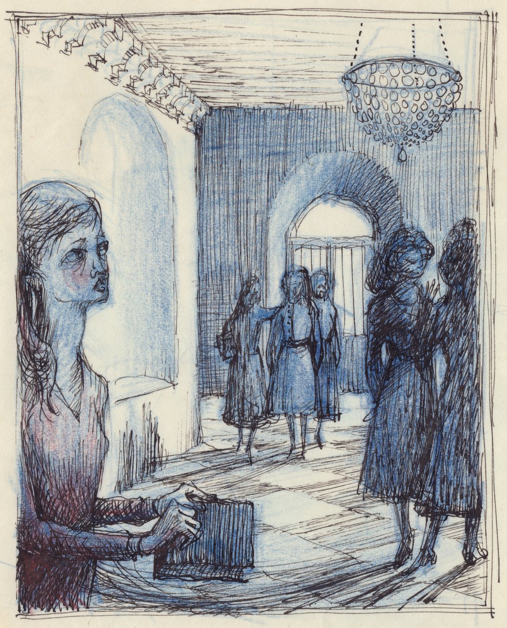 Žena držící kabelku, c1952. od Shirley Markham