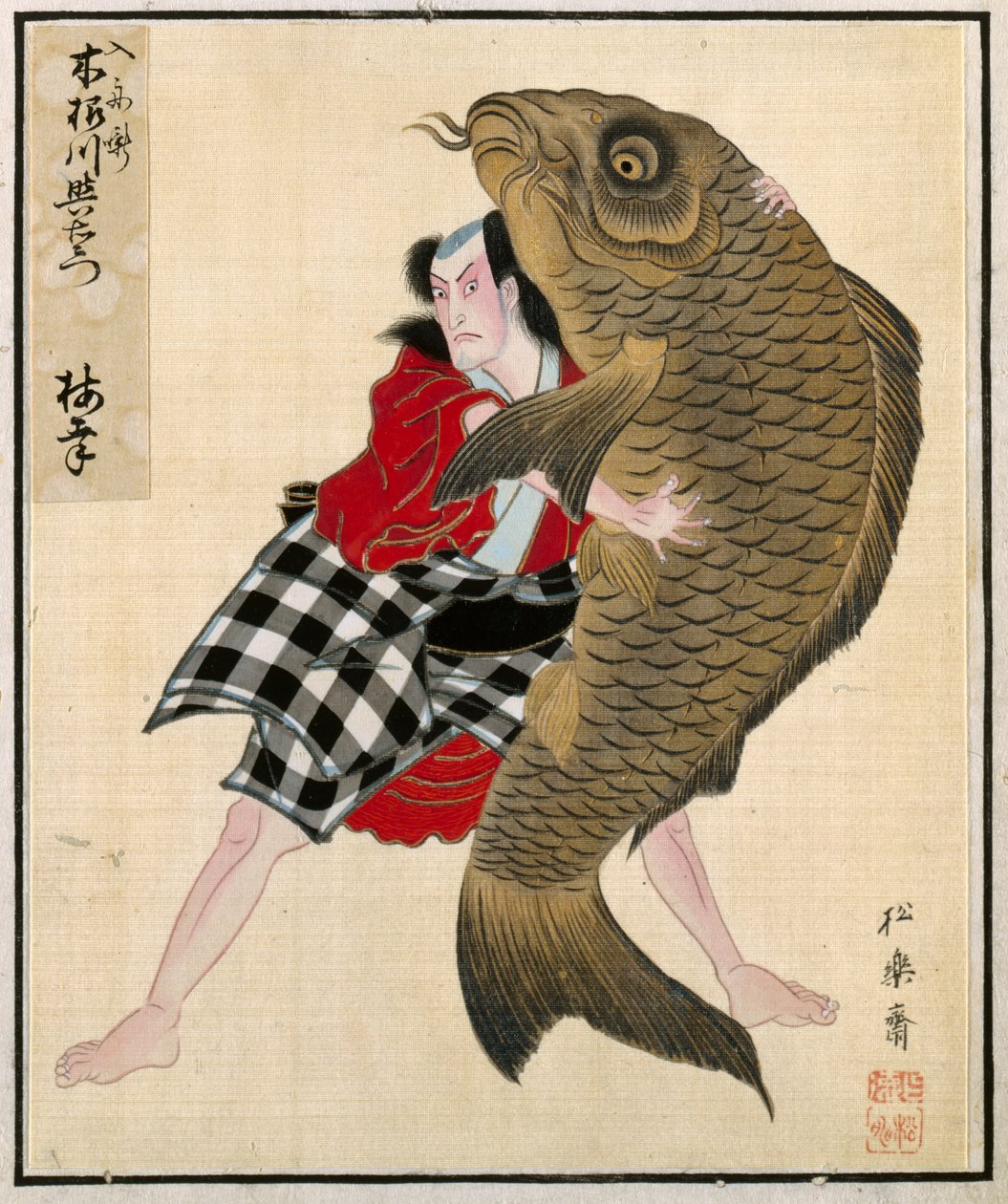 Album portrétů herců, c. 1790-1810. od Shorakusai