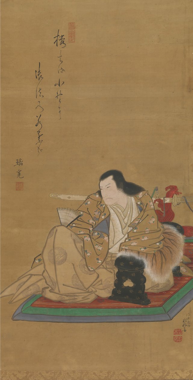 Portrét herce Arashi Rikan I, ca. 1812. od Shunkosai Hokushu