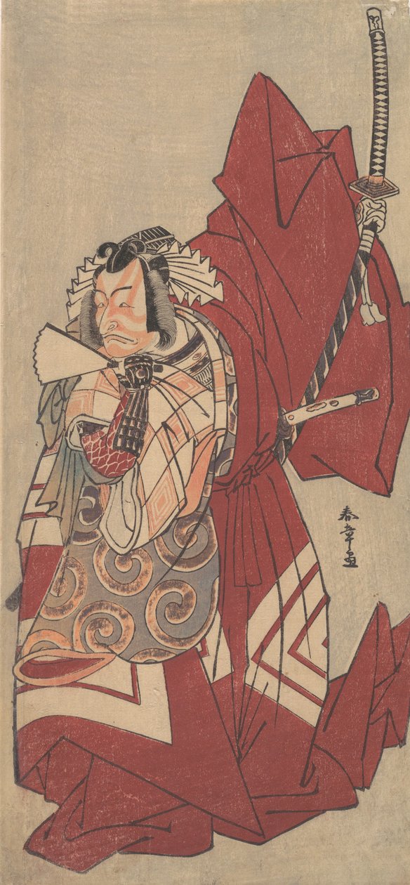 Kabuki a c a r Ichikawa Dan Juro V člen Ah S a p ration ght na chvíli! Silnice. .. .. , 11. brána z roku 1776. od Shunsho