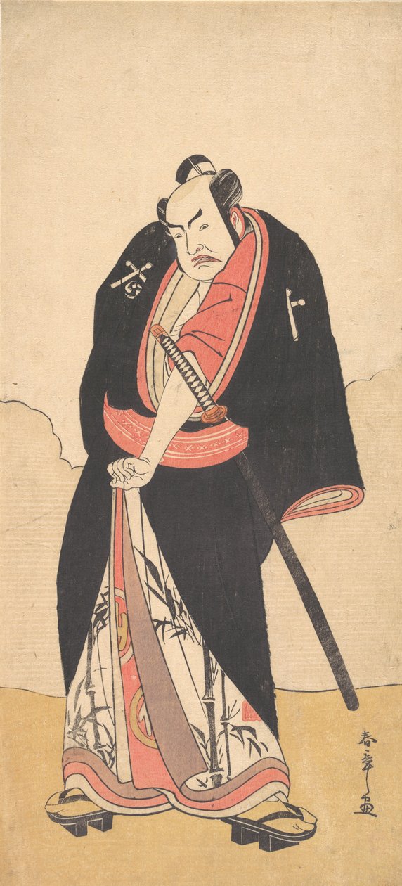 Kabuki a ca r Nakamura Toru Koro Good As Raisho Black, 2d Gate th, 1780. od Shunsho