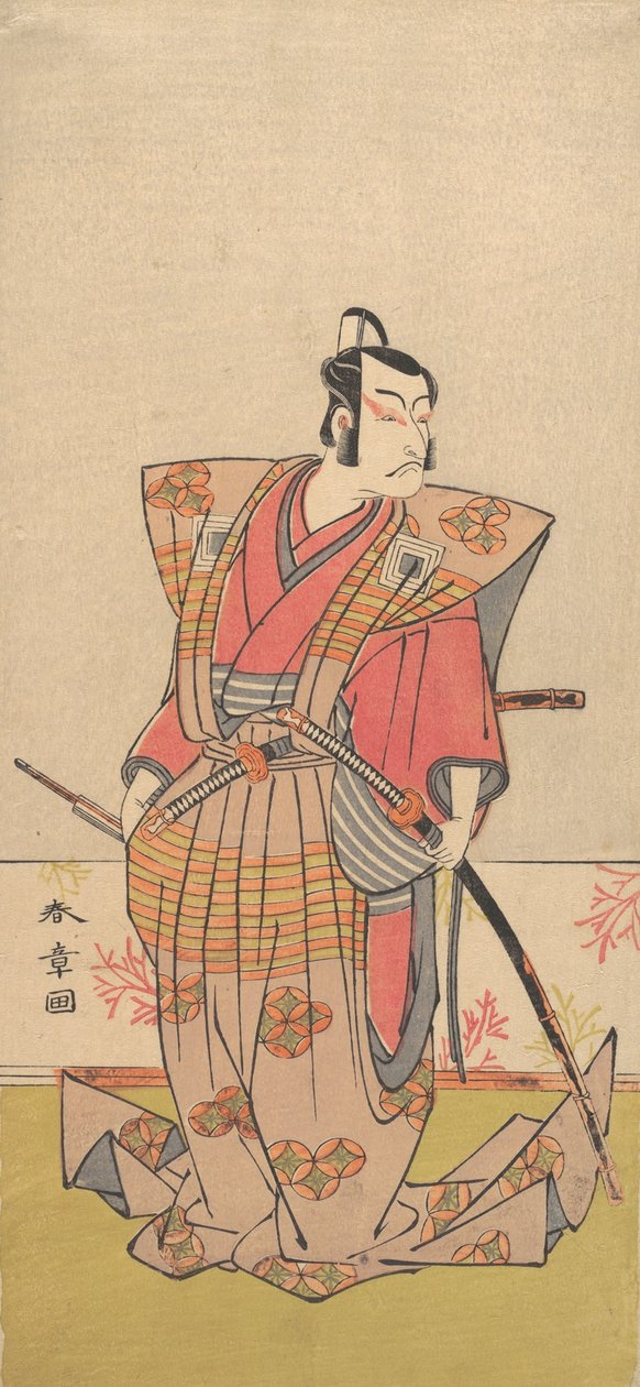 Herec Ichikawa Danjuro V jako samuraj, 1771-72. od Shunsho