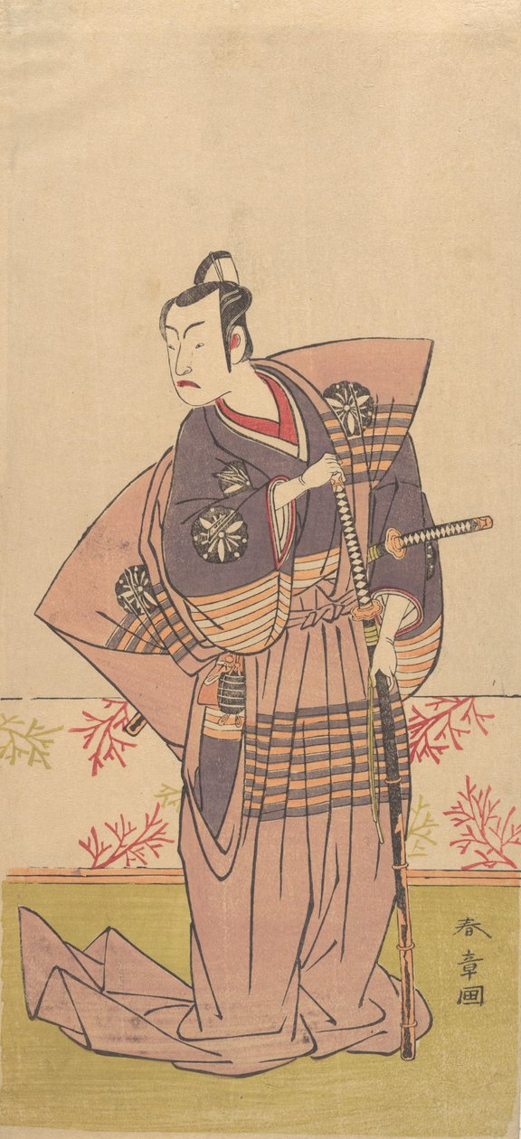 Tee ca r Matsumoto powder white 2d jako samuraj, 1771-72. od Shunsho