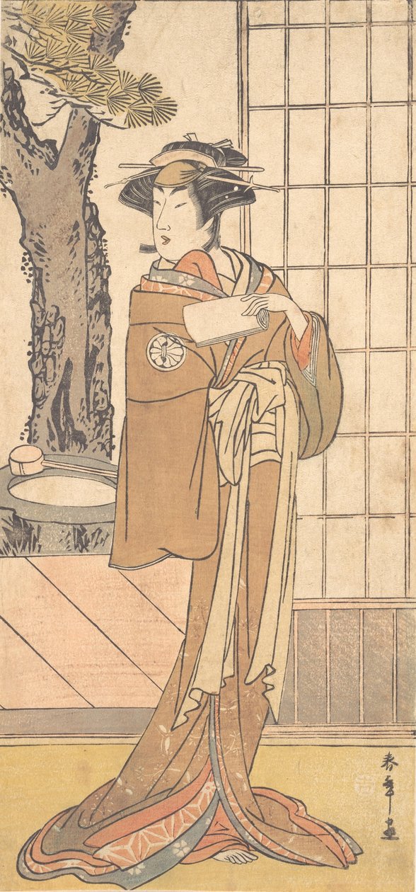 Herec Segawa Kikunojo Třetí jako Oiran, ca. 1780. od Shunsho