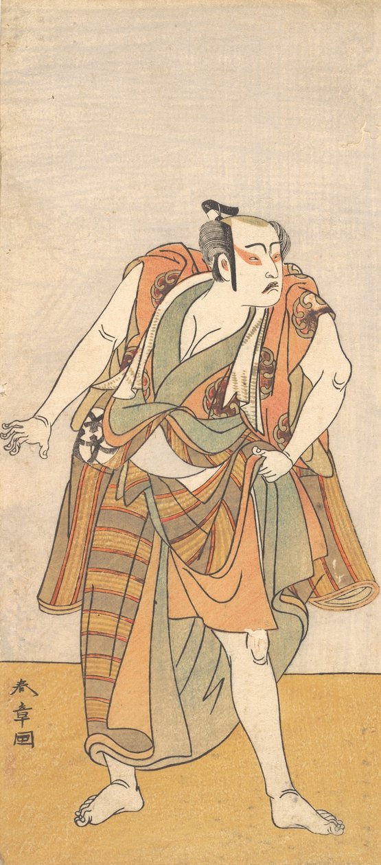 První Bando Mitsugoro jako neozbrojený muž, 1774 nebo 1775. od Shunsho