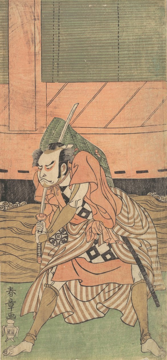 První Nakamura Nakazo jako samuraj, ca. 1770. od Shunsho