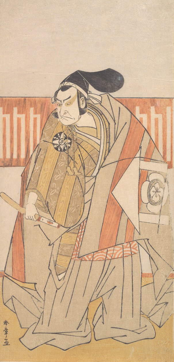 První Nakamura Nakazo v roli Kudo Suketsune, pravděpodobně 1775. od Shunsho