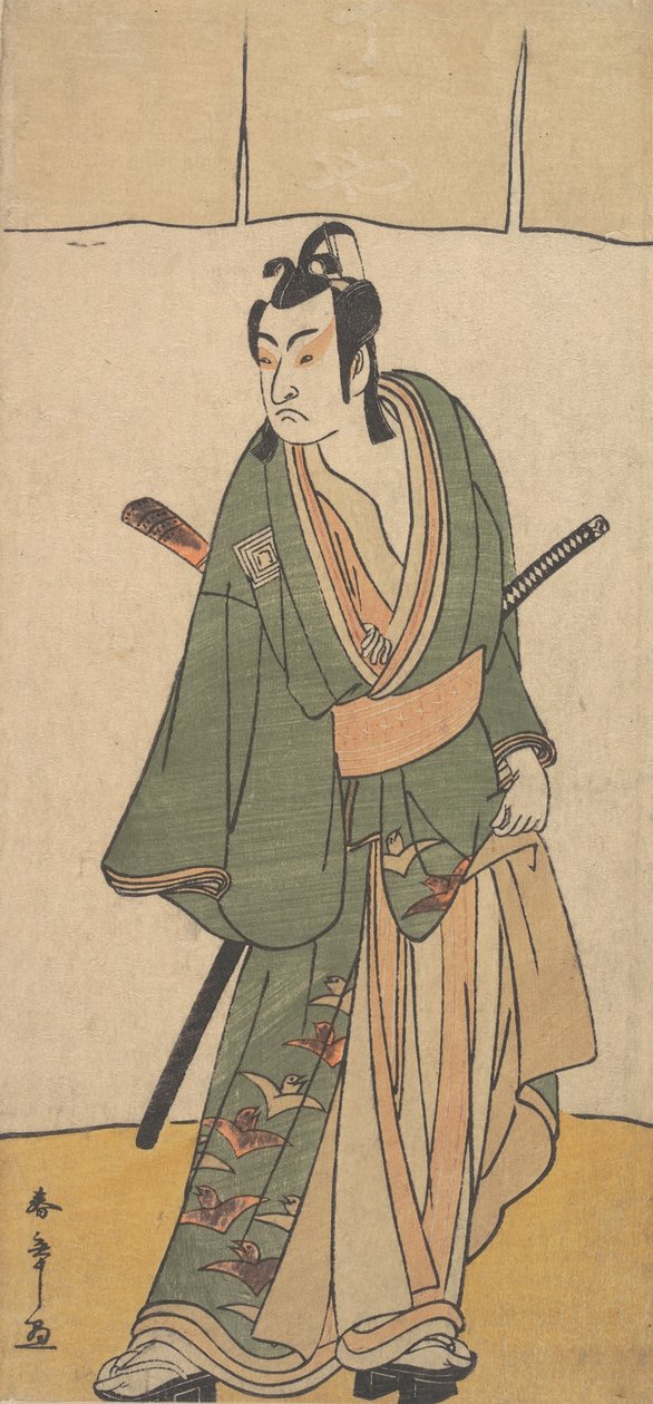 Druhý Ichikawa Monnosuke v roli Soga no Juro Sukenari, druhý měsíc, 1785. od Shunsho
