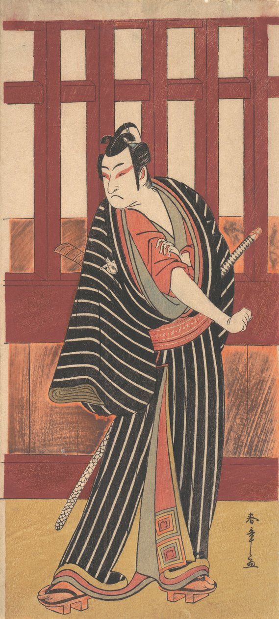 Tese now d Ishikawa asistent te ji eh f Goose Gane Bunshichi, 1782. od Shunsho