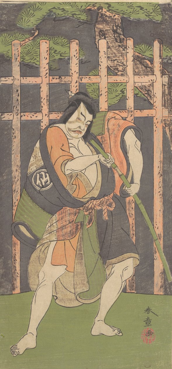 Druhý Nakamura Sukegoro jako psanec, ca. 1771. od Shunsho