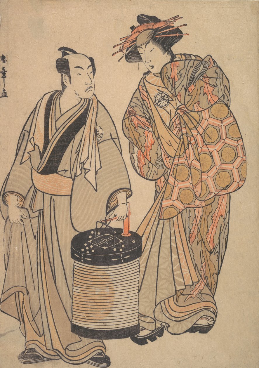 Tet rd Segawa Kiku no Onna Asu Oiran, že? 1776. od Shunsho