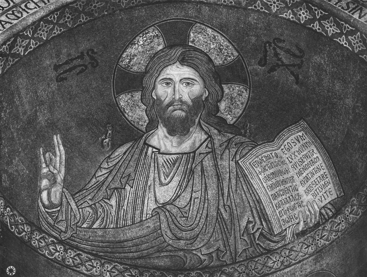 Christ Pantocrator (mozaika) od Sicilian School