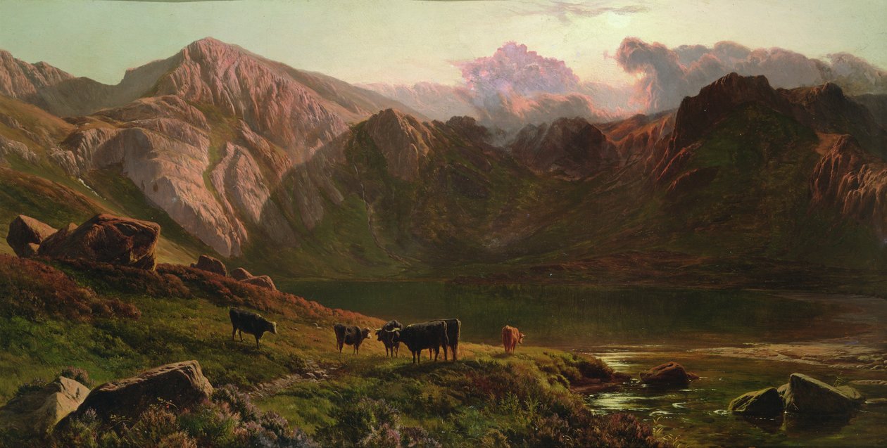 Llyn Idwal, Severní Wales od Sidney Richard Percy