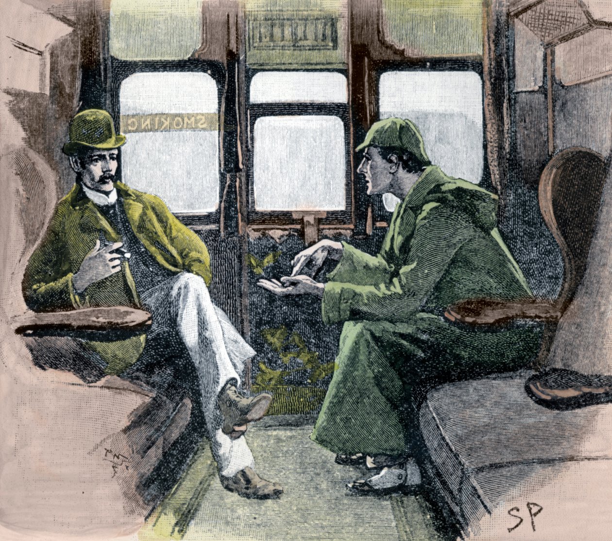 „Holmes mi dal náčrt událostí“, 1901 od Sidney E Paget