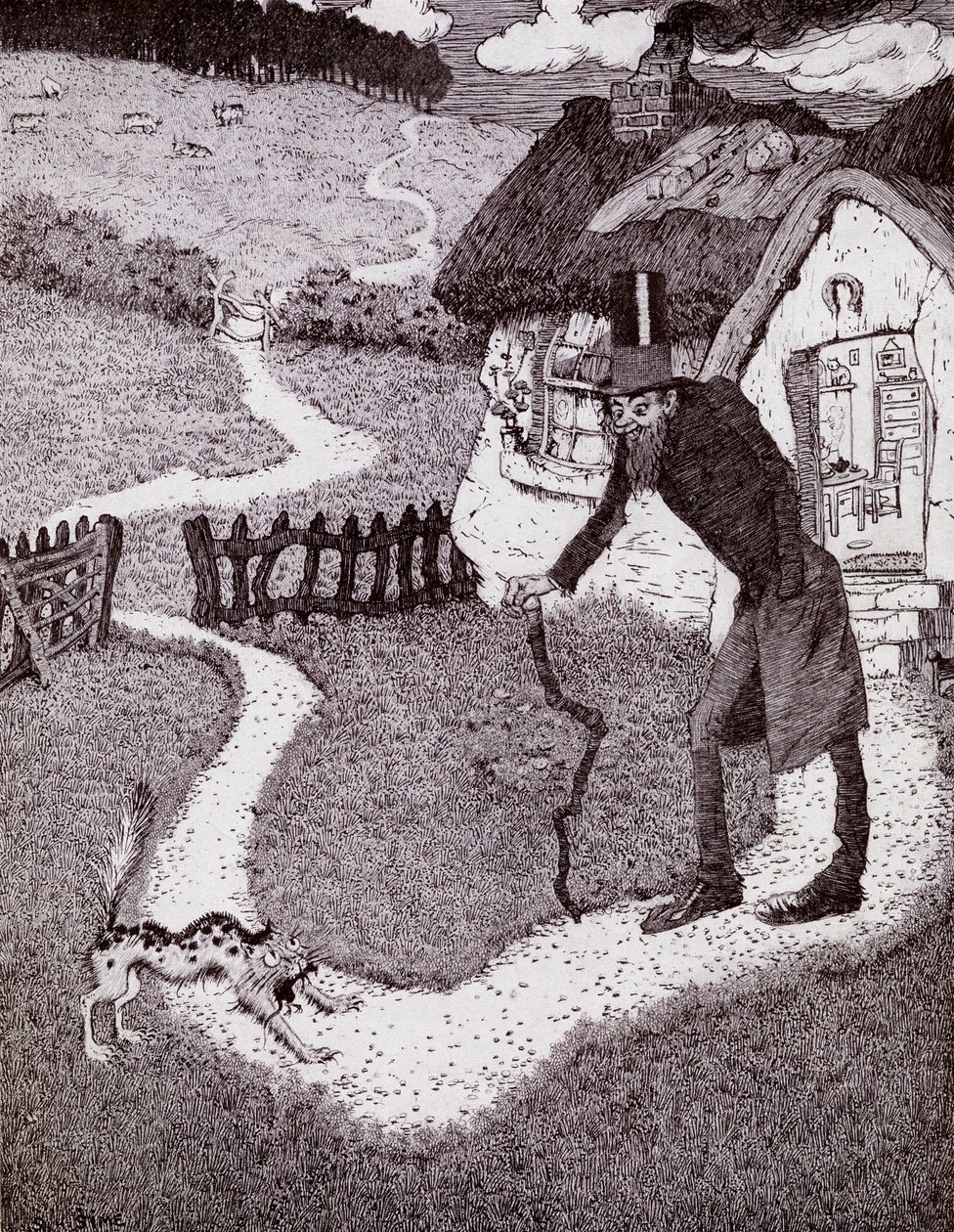 There Was A Crooked Man, z knihy Princess Marie-Josés Childrens Book, vydané v roce 1916 od Sidney Herbert Sime