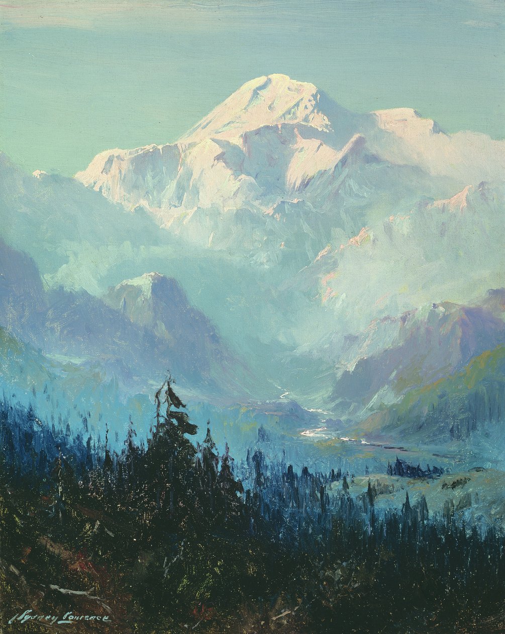 Mount McKinley (olej na plátně) od Sidney Laurence